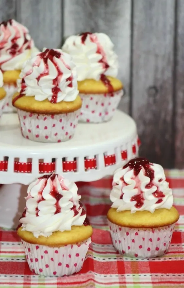 Lemon Cherry Filled Cupcakes Recipe