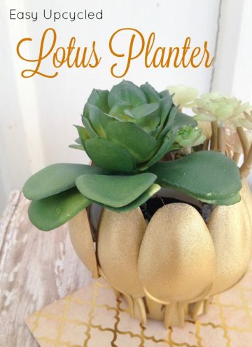 Plastic Spoon Craft - Easy Upcycled Lotus Planter