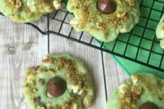 Pistachio Cookie Recipe - White Chocolate Pistachio Kiss Cookies