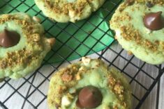 Pistachio Cookie Recipe - White Chocolate Pistachio Kiss Cookies
