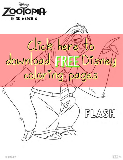 Zootopia movie review and free Disney coloring pages