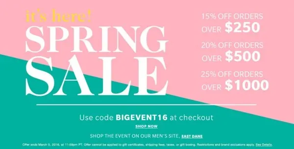 Huge Shopbop Sale