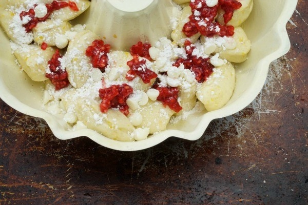 White Chocolate Raspberry Easy Monkey Bread Recipe