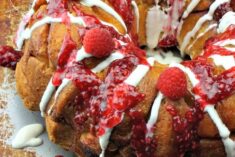 White Chocolate Raspberry Easy Monkey Bread Recipe