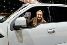 Shelley in a Ford Raptor 2016 Chicago Auto Show Recap