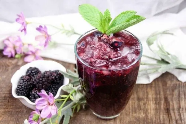 Blackberry and Raspberry Chia Seeds Drink Recipe