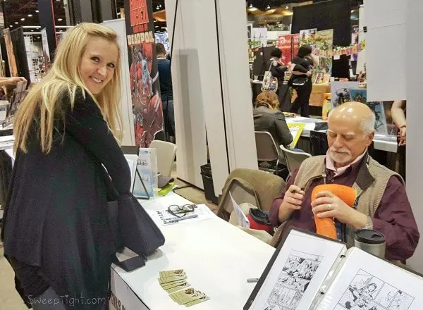 Shelley meets X-Men Writer, Chris Claremont at Chicago Comic Entertainment Expo C2E2.