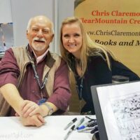 Shelley meets X-Men Writer, Chris Claremont at Chicago Comic Entertainment Expo C2E2