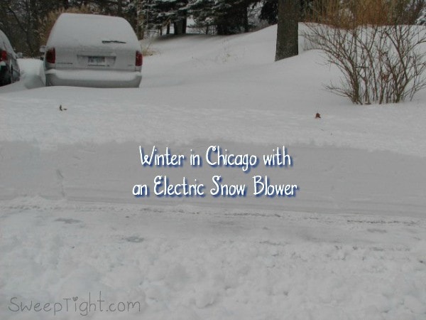 Winter in Chicago with an Electric Snow Blower from Snow Joe