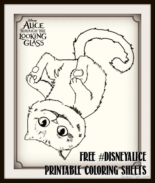Free Disney coloring pages! Alice Through The Looking Glass printables #DisneyAlice #Disney