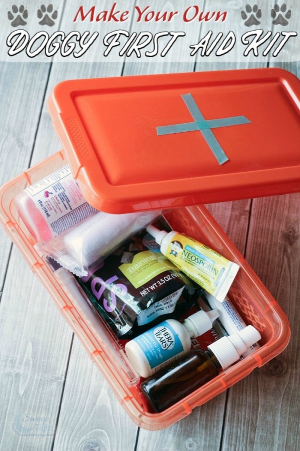 Dog first aid kit. 