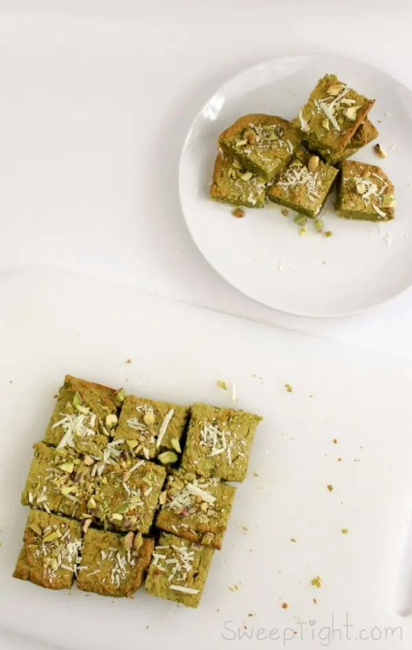 Healthy Dessert Recipe - Gluten Free Pistachio Brownies