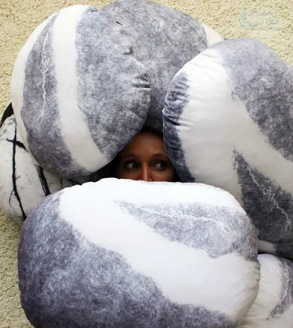 Feeling buried? Being buried in Pebble Pillows is not so bad