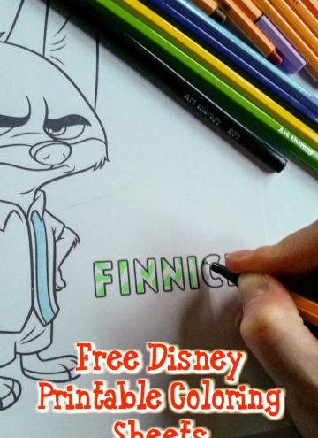 Free Disney Coloring Pages for 2016