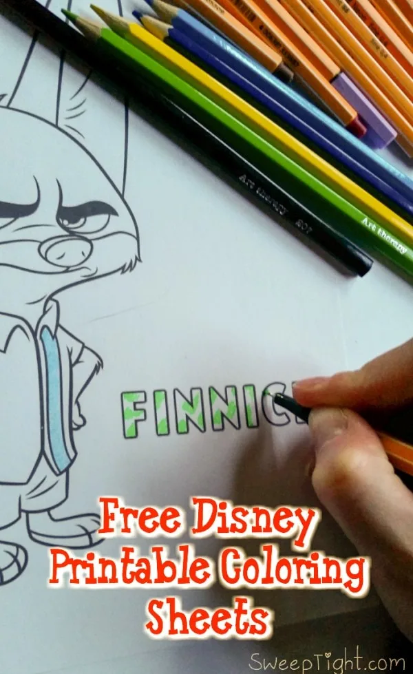 Free Disney Coloring Pages for 2016