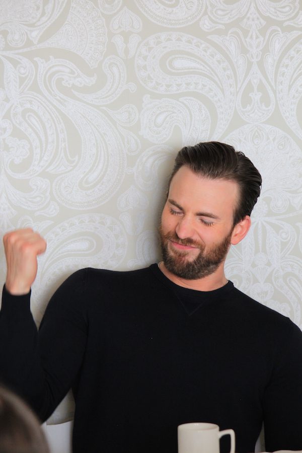 Chris Evans looking Cute AF