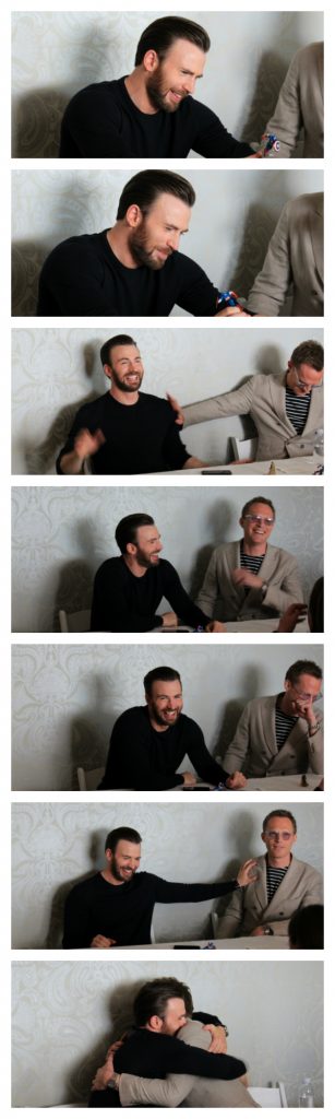 Captain America: Civil War interview - Chris Evans and Paul Bettany laughing