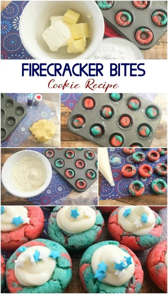 Firecracker Bites - 4th of July Cookies Recipe