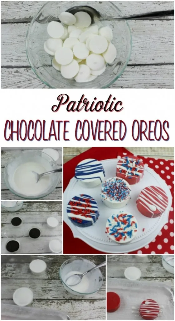 4th of July Chocolate Covered Oreos Recipe