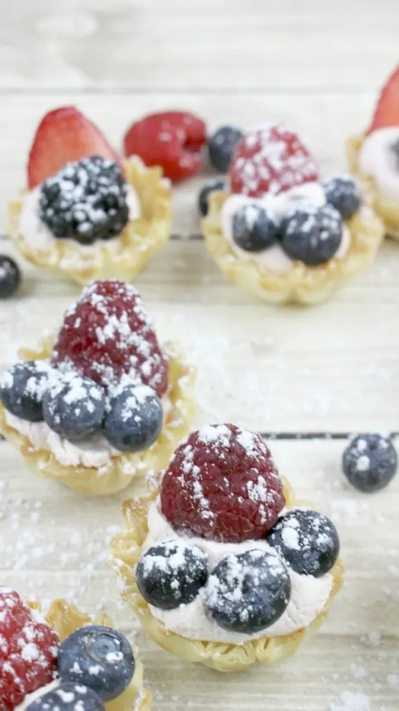 Easy Mini Fruit Tart Recipe - 4th of July Party Food