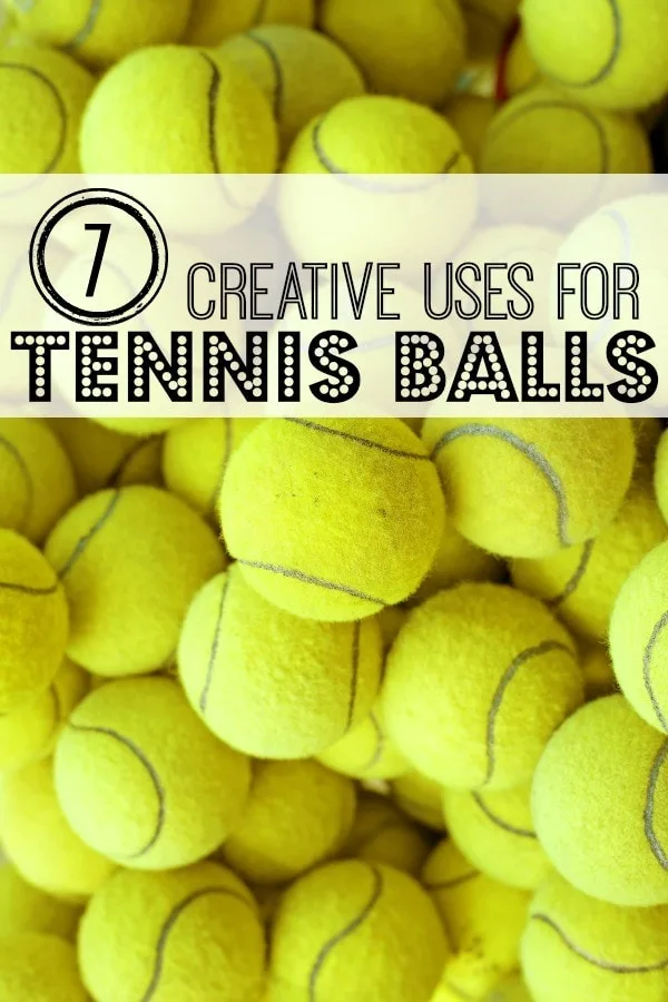 A bunch of yellow tennis balls with text overlay. 