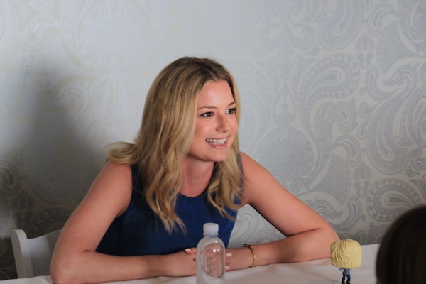 Emily VanCamp as Agent 13 Sharon Carter - Exclusive blogger interview #CaptainAmericaEvent