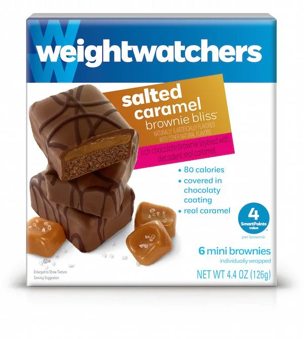 Salted Caramel Brownie Bites from Weight Watchers make the best quick party snacks #TasteAndBelieve #IC #ad