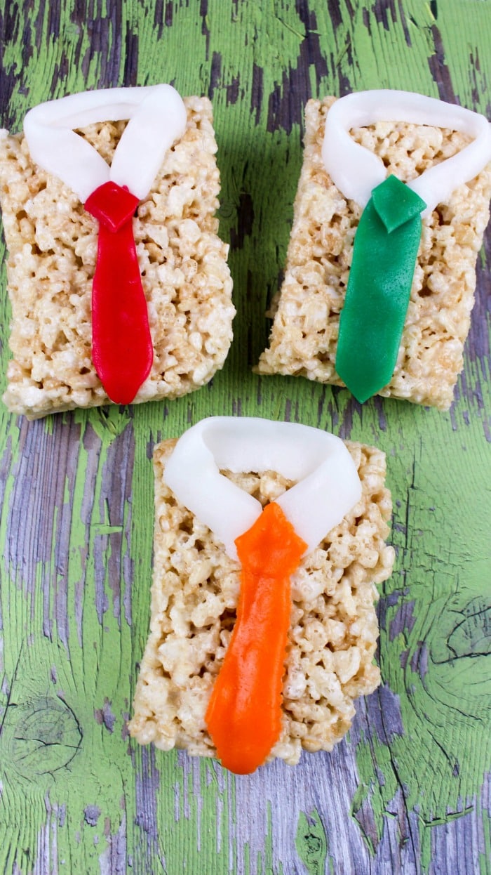 Tie Rice Krispies Treats Recipe for Father's Day | A Magical Mess