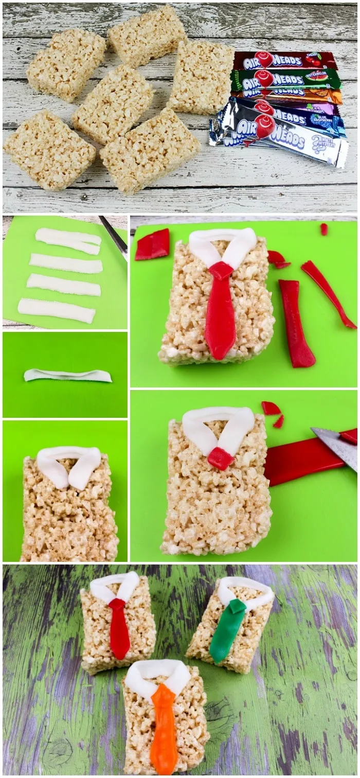 Tie Rice Krispies Treats Recipe for Father's Day