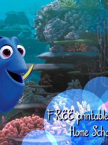 Free Printable Finding Dory Home Schooling Supplies
