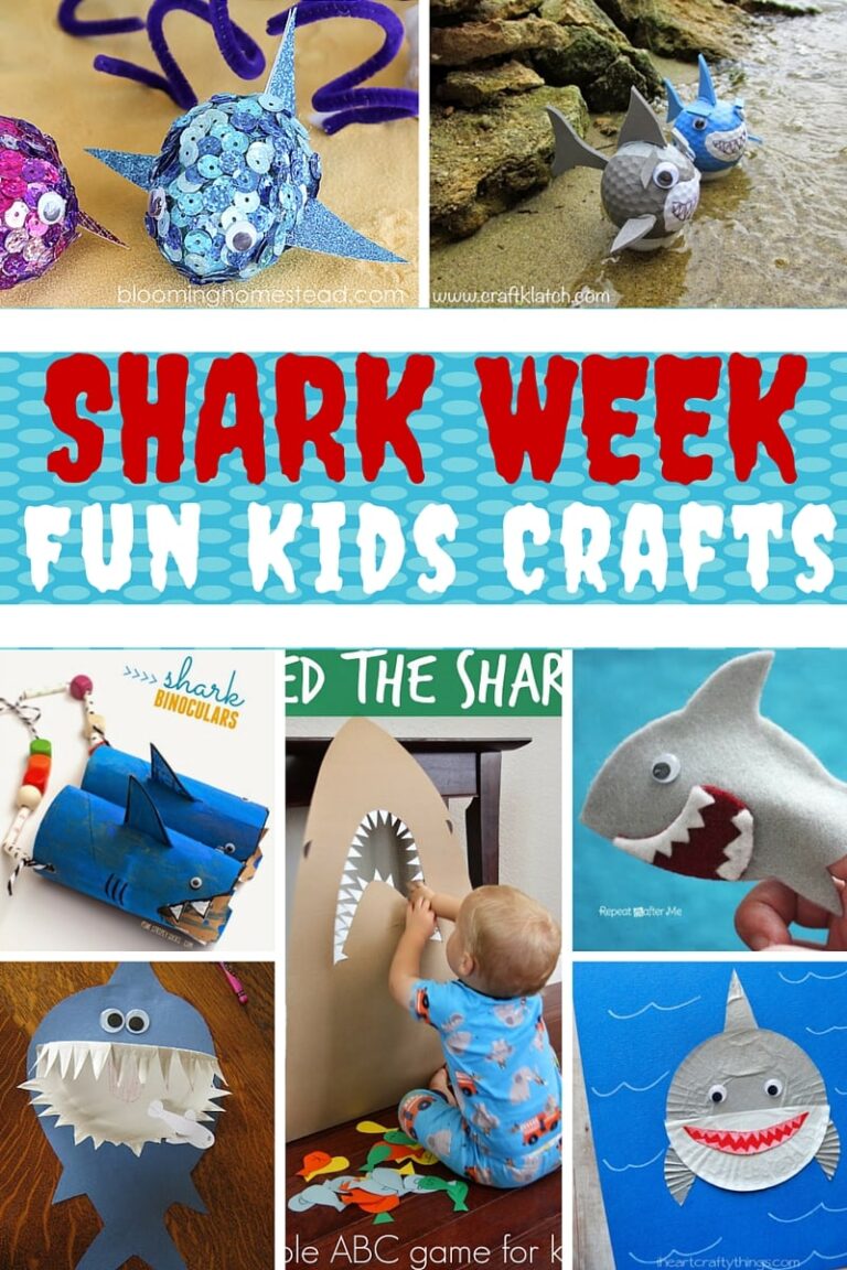 15 Shark Week Crafts for Kids and Awesome Adults