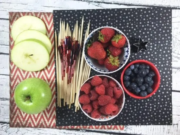 Party Fruit Kabob Recipe - Firecracker Kabobs