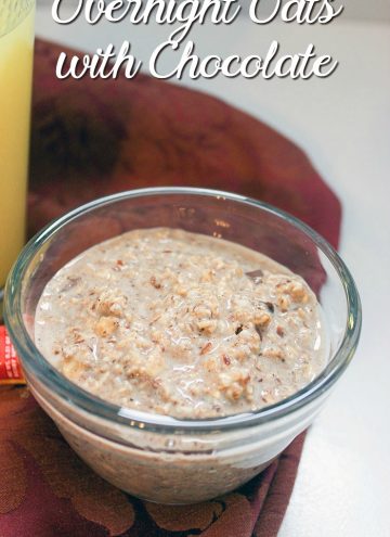 Simple Overnight Oats Recipe with Dark Chocolate