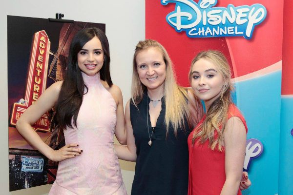 Sofia Carson and Sabrina Carpenter with Shelley from SweepTight.com - Adventures In Babysitting 2016 #AdventuresInBabysitting