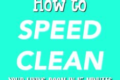How to speed clean your living room or any room in 15 minutes or less.