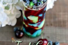 Bomb Pop Cocktail - Iced Cake Bomb Slushy Recipe
