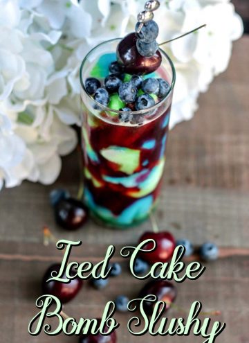 Bomb Pop Cocktail - Iced Cake Bomb Slushy Recipe