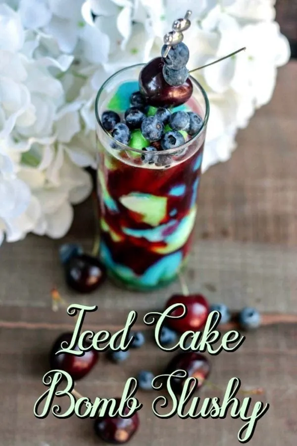 Bomb Pop Cocktail - Iced Cake Bomb Slushy Recipe