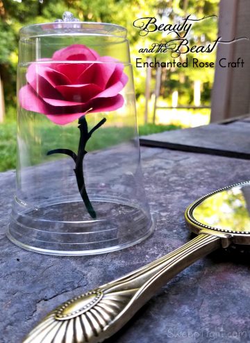 Disney Crafts for kids - Beauty and the Beast Enchanted Rose