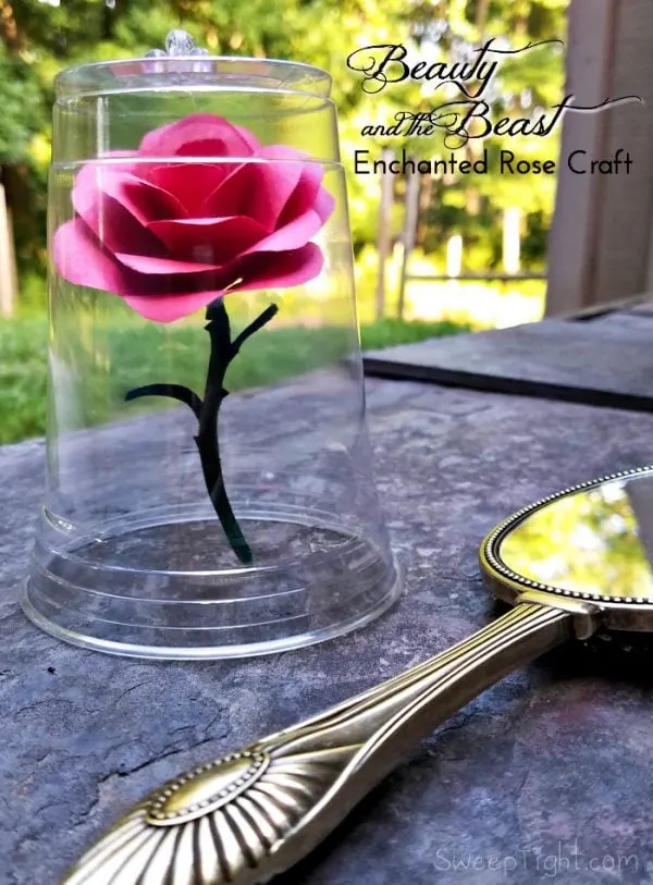 Disney Crafts for kids - Beauty and the Beast Enchanted Rose
