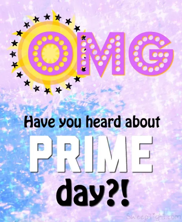 Colorful text about Prime Day.