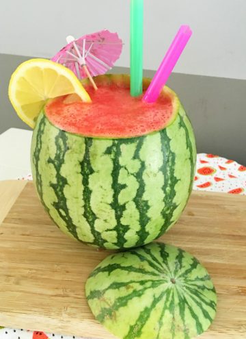 DIY Fresh Watermelon Cocktails - Easy Fruit Slushies