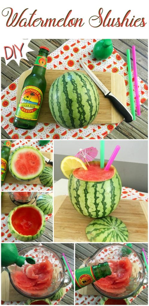 DIY Fresh Watermelon Cocktails - Easy Fruit Slushies | A Magical Mess