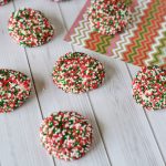 Christmas Shortbread Cookies Recipe with Sprinkles