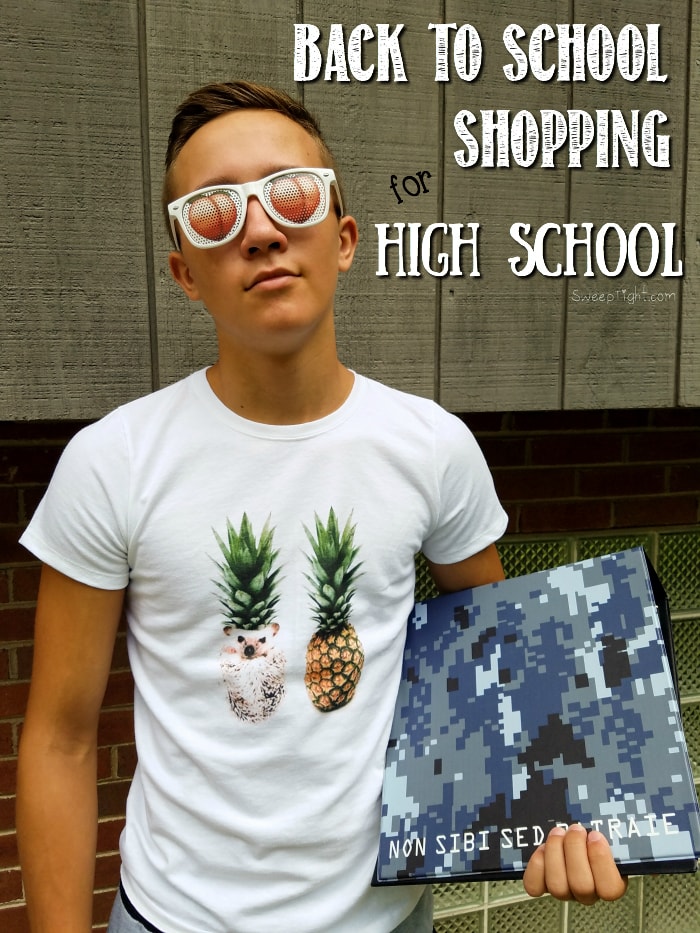 Back to School shopping online for high school can be super fun!