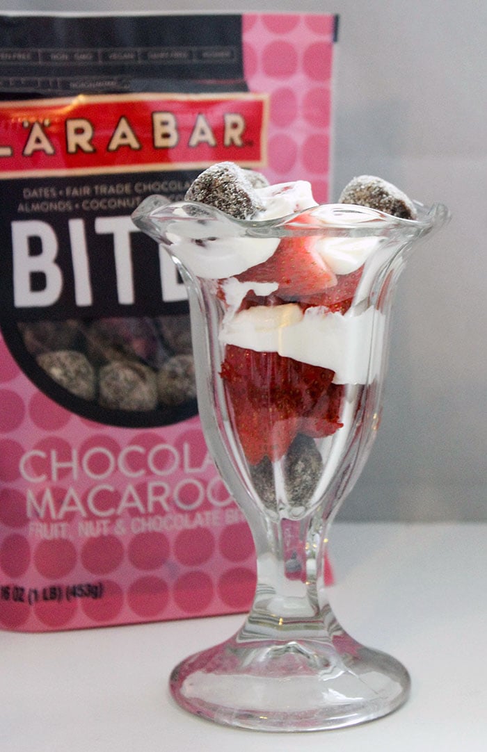 Yogurt parfait with Larabar Bites