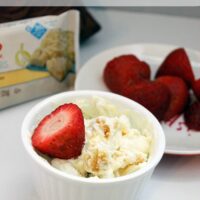 Lemon Cake Yogurt Fruit Dip Recipe for One