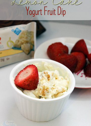 Lemon Cake Yogurt Fruit Dip Recipe for One
