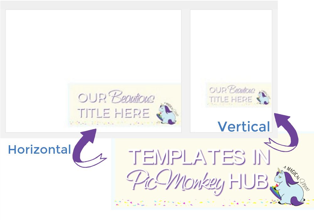 Create templates with your branding and save in the PicMonkey hub to save time