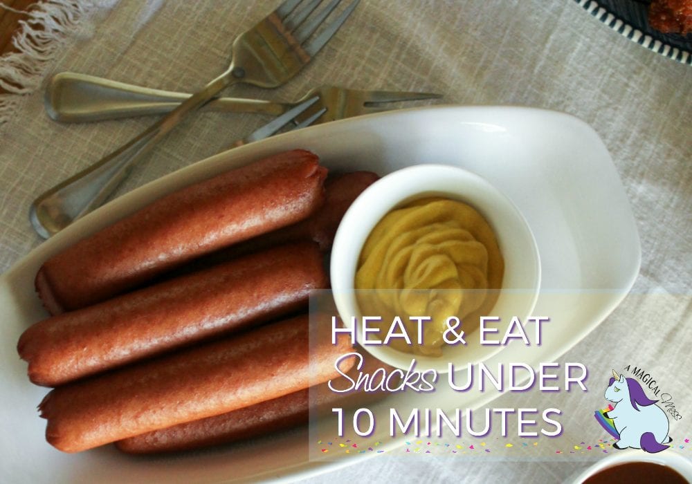 Hot dogs and mustard dip